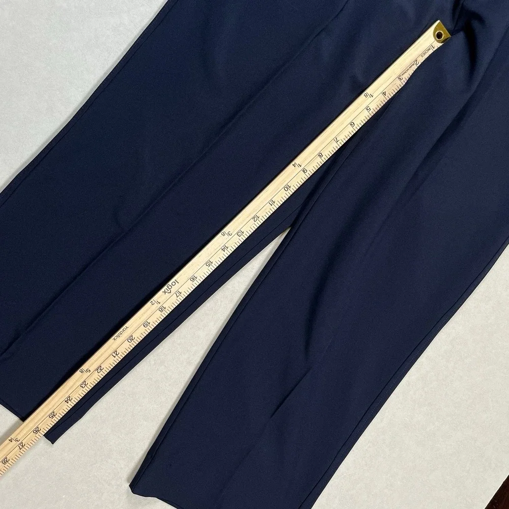 Footjoy Men's Navy Performance Pants Sz 36x30 Golf Pockets Stretch Flat Front‎